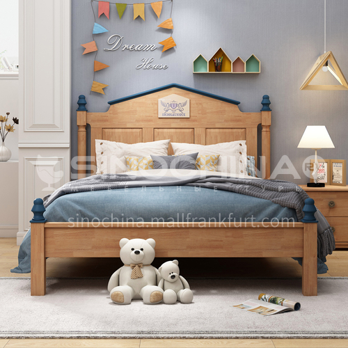 JLX-3111 bedroom modern solid wood frame, foam mattress fashion children bed
